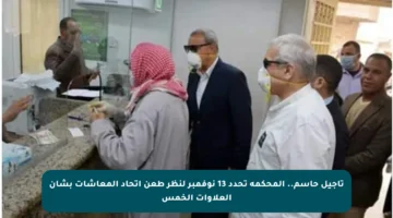 تأجيل حاسم.. المحكمة تحدد 13 نوفمبر لنظر طعن اتحاد المعاشات بشأن العلاوات الخمس